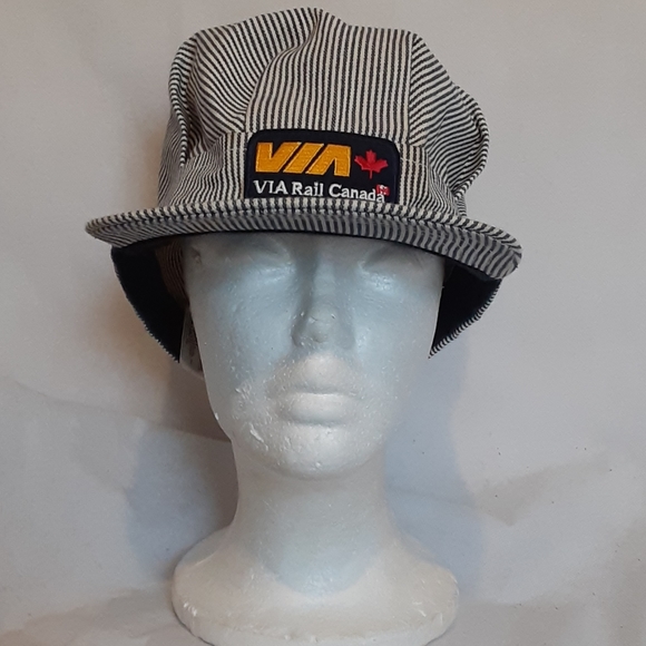 Via Rail Canada Train Engineer Snapback Cap Hat - Picture 1 of 6